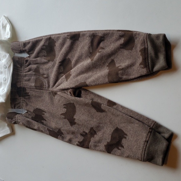 Carter's 3-Piece Brown Sweatsuit Set 12M NWT - 2/$15 - Picture 5 of 9